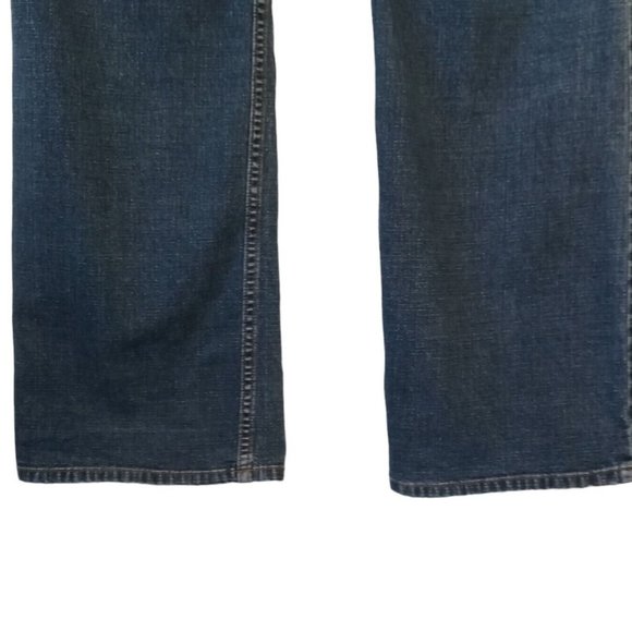 Clere Jeans Wm's 16 Straight Leg Bootcut Cotton Blend Stretch Med-Dk wash VGC - Picture 3 of 9